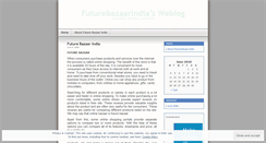 Desktop Screenshot of futurebazaarindia.wordpress.com