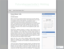 Tablet Screenshot of futurebazaarindia.wordpress.com