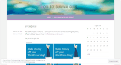 Desktop Screenshot of mycollegesurvival.wordpress.com