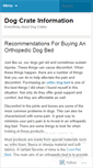 Mobile Screenshot of dogcrateinformation.wordpress.com