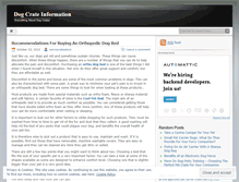 Tablet Screenshot of dogcrateinformation.wordpress.com