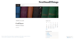 Desktop Screenshot of nextsmallthings.wordpress.com