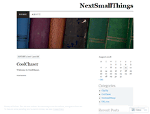 Tablet Screenshot of nextsmallthings.wordpress.com