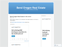 Tablet Screenshot of bendoregonhomes.wordpress.com