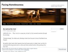 Tablet Screenshot of facinghomelessness.wordpress.com