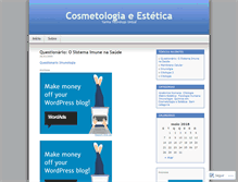 Tablet Screenshot of cosmetoestetica.wordpress.com