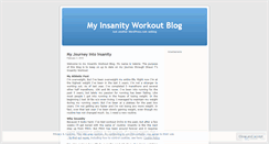 Desktop Screenshot of myinsanityblog.wordpress.com