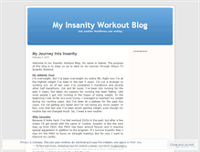 Tablet Screenshot of myinsanityblog.wordpress.com