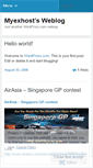 Mobile Screenshot of myexhost.wordpress.com