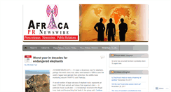 Desktop Screenshot of africaprnewswire.wordpress.com