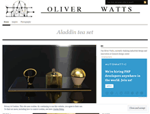 Tablet Screenshot of oliverwattsdesign.wordpress.com