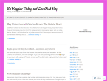 Tablet Screenshot of behappiertoday.wordpress.com