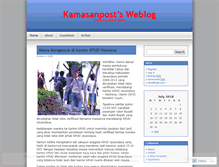 Tablet Screenshot of kamasanpost.wordpress.com