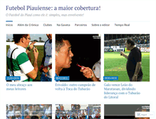 Tablet Screenshot of futebolpiauiense.wordpress.com