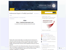 Tablet Screenshot of indonesianexpat.wordpress.com