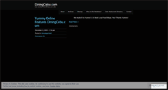 Desktop Screenshot of diningcebu.wordpress.com