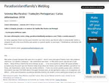 Tablet Screenshot of paradiseislandfamily.wordpress.com