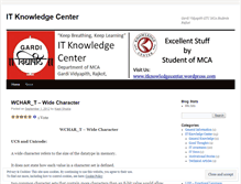 Tablet Screenshot of itknowledgecenter.wordpress.com