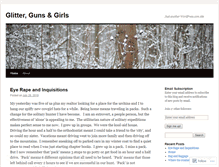 Tablet Screenshot of glittergunsgirls.wordpress.com