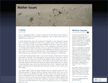 Tablet Screenshot of motherissues.wordpress.com