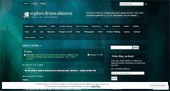Desktop Screenshot of exploredreamdiscover79.wordpress.com