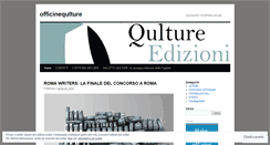 Desktop Screenshot of officinequlture.wordpress.com