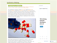 Tablet Screenshot of antibiotics.wordpress.com