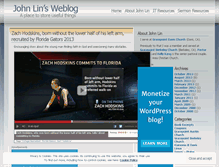 Tablet Screenshot of johnclin.wordpress.com