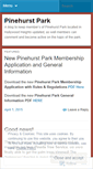 Mobile Screenshot of pinehurstpark.wordpress.com