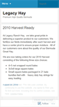 Mobile Screenshot of legacyhay.wordpress.com