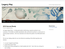 Tablet Screenshot of legacyhay.wordpress.com