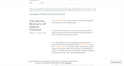 Desktop Screenshot of econoautosalesdenverco.wordpress.com