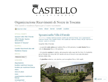 Tablet Screenshot of castelloricevimenti.wordpress.com