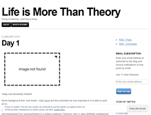 Tablet Screenshot of lifemorethantheory.wordpress.com