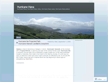 Tablet Screenshot of hurricanehana.wordpress.com