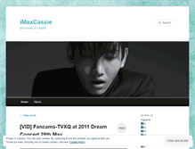 Tablet Screenshot of imaxcassie.wordpress.com