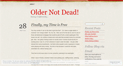 Desktop Screenshot of oldernotdead.wordpress.com