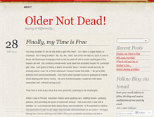 Tablet Screenshot of oldernotdead.wordpress.com