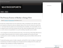 Tablet Screenshot of maybeesports.wordpress.com