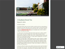 Tablet Screenshot of burnthickorybaptistchurch.wordpress.com
