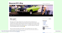 Desktop Screenshot of maxpower351.wordpress.com