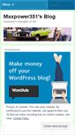 Mobile Screenshot of maxpower351.wordpress.com