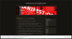 Desktop Screenshot of manifestos.wordpress.com