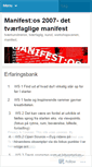 Mobile Screenshot of manifestos.wordpress.com