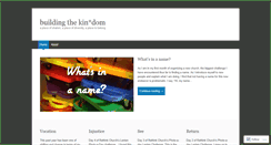 Desktop Screenshot of buildingthekindom.wordpress.com
