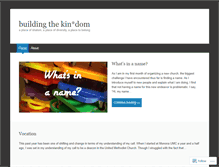 Tablet Screenshot of buildingthekindom.wordpress.com