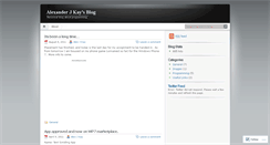 Desktop Screenshot of alexjkay.wordpress.com