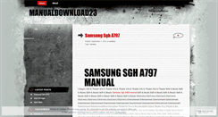 Desktop Screenshot of manualdownload23.wordpress.com