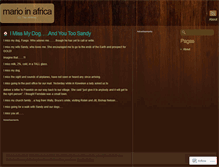 Tablet Screenshot of marioinafrica.wordpress.com