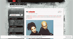 Desktop Screenshot of ninetiestmusic.wordpress.com